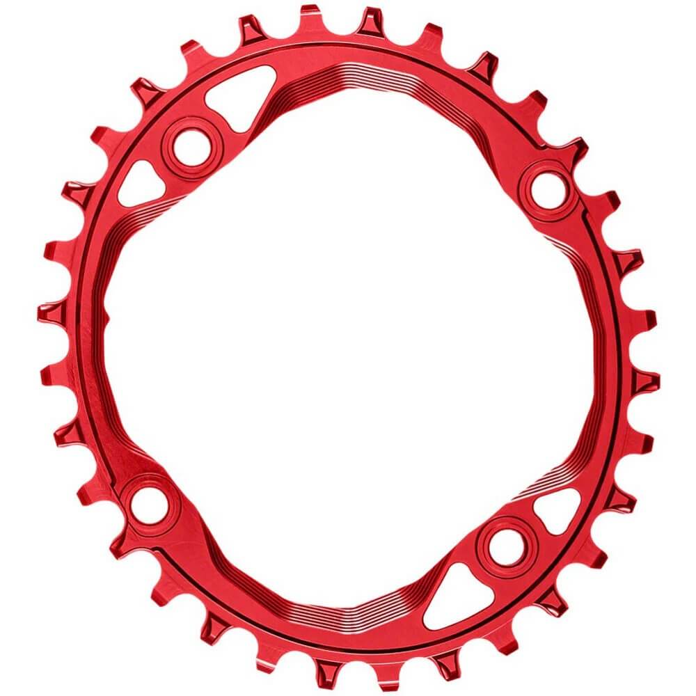 absoluteBLACK Oval 1x 104 BCD MTB Chainring - Red