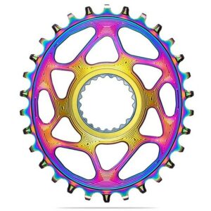 absoluteBLACK Oval Direct Mount PVD Rainbow Chainring for Shimano 12-Speed