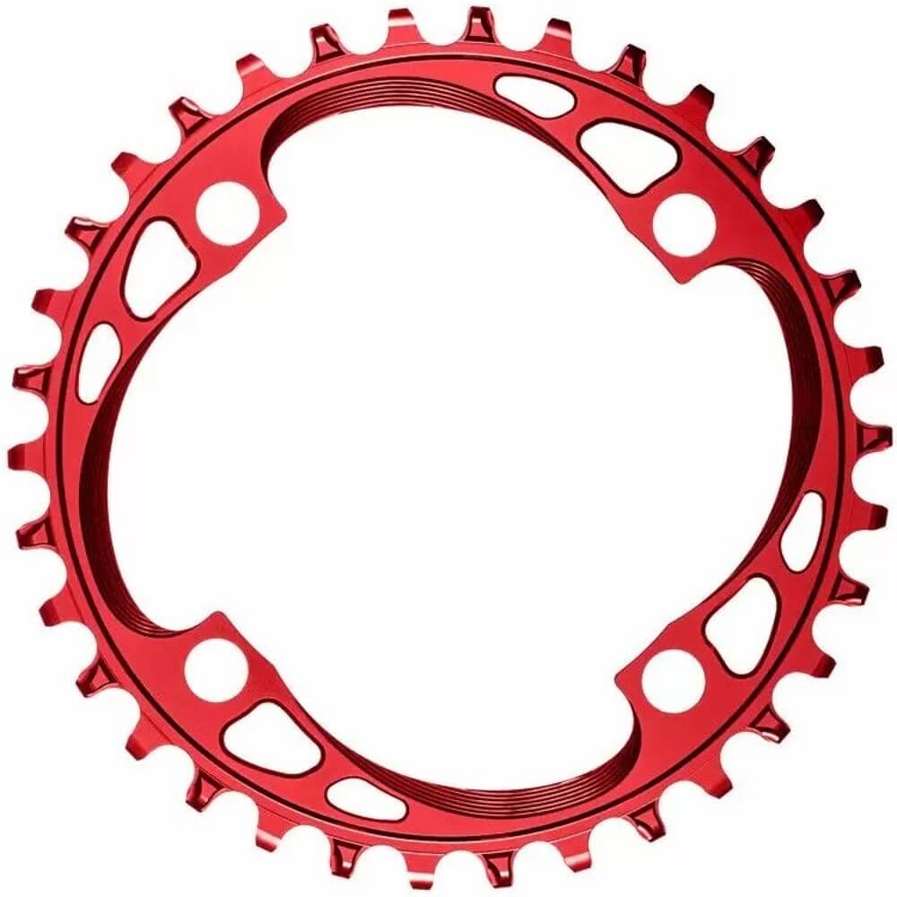absoluteBLACK Round 1x 104 BCD MTB Chainring - Red