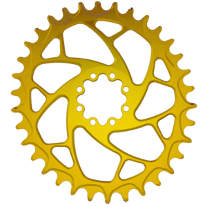 ALUGEAR Oval 8-Bolt Boost Chainring for SRAM - Gold