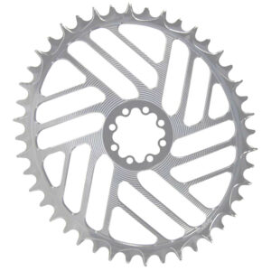 ALUGEAR Oval 8-Bolt Road Gravel Chainring for SRAM. Silver