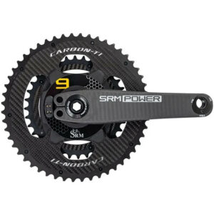 SRM PM9 Origin Road Carbon Power Meter with LOOK carbon crank arms and Carbon Ti chainrings