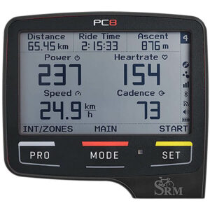 SRM PowerControl 8 (PC8) Cycling Computer - Black