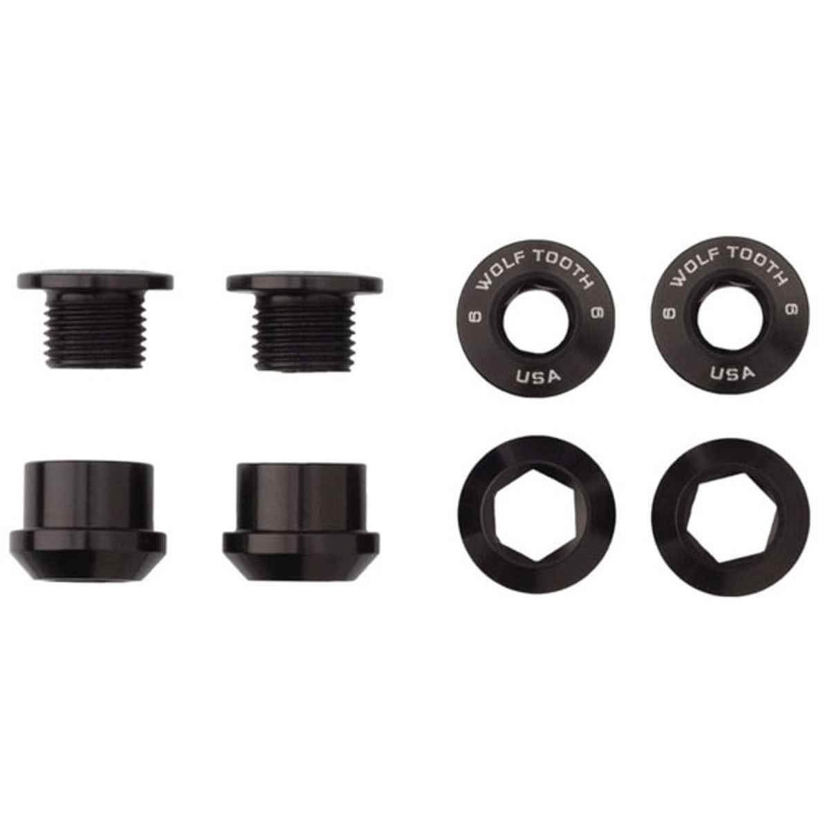 Wolf Tooth Components 1x Chainring Bolts - Black